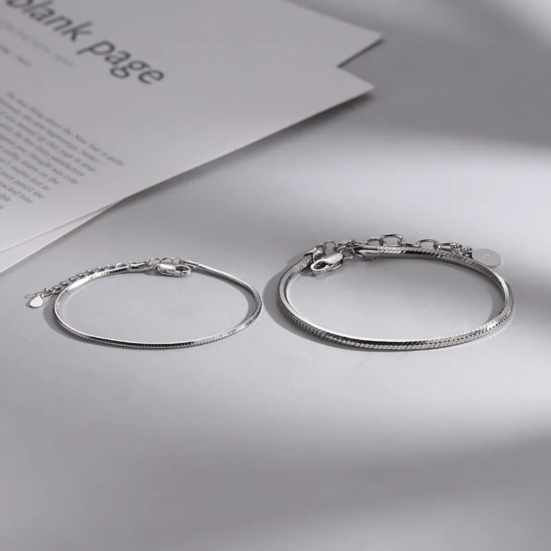 Змея из стерлингового серебра, цвет раньше, для влюбленных, парная цепочка, оригинальные модные украшения