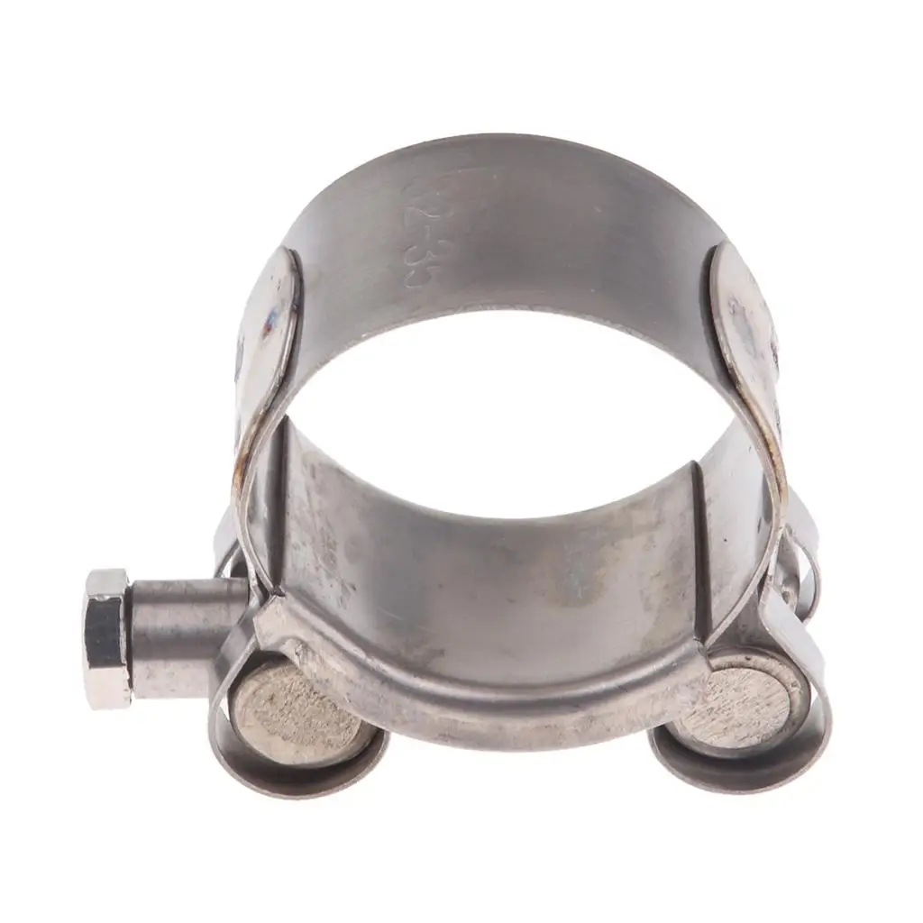 

Motorcycle Stainless Steel Exhaust Clamp/Clip 32-35 / 36-39 / 40-43 / 44-47 / 48-51 / 52-55mm Longer Service Life