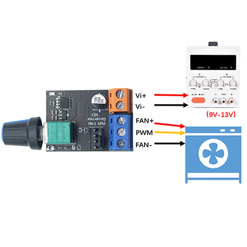 Кулер сервера бесступенчатый контроллер скорости генератора 3 провода 4 ШИМ 12 В