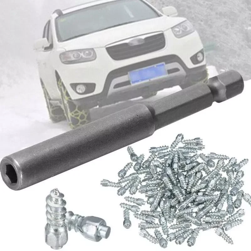 

12mm/9mm Tire Studs Carbide Screw Spikes Anti-Slip Anti-ice For Car/SUV/ATV/UTV With Installation Tool Car Tire Stud