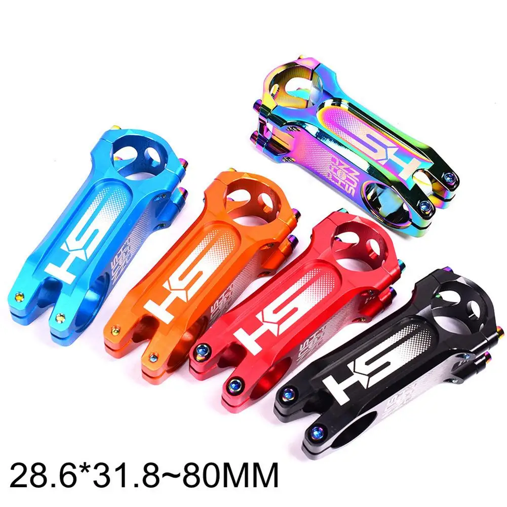 

New Bicycle Handlebar Stem MTB Power 28.6x31.8x80mm 0 Degree Mtb Bike Stem Cycling Stem Riser Table Handlebar Stem Bicycle Parts