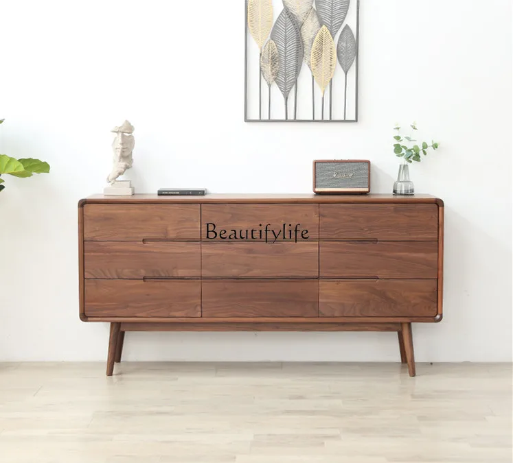 Входной шкаф для гостиной из массива дерева ящик хранения в спальне светильник