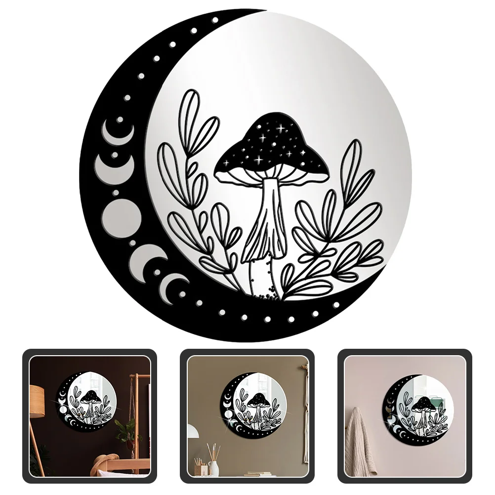 

Removable Wallpaper Wall Sticker Mirror Decal Children's Room Wall Decal Moon Design Sticker Wall Decal Decor