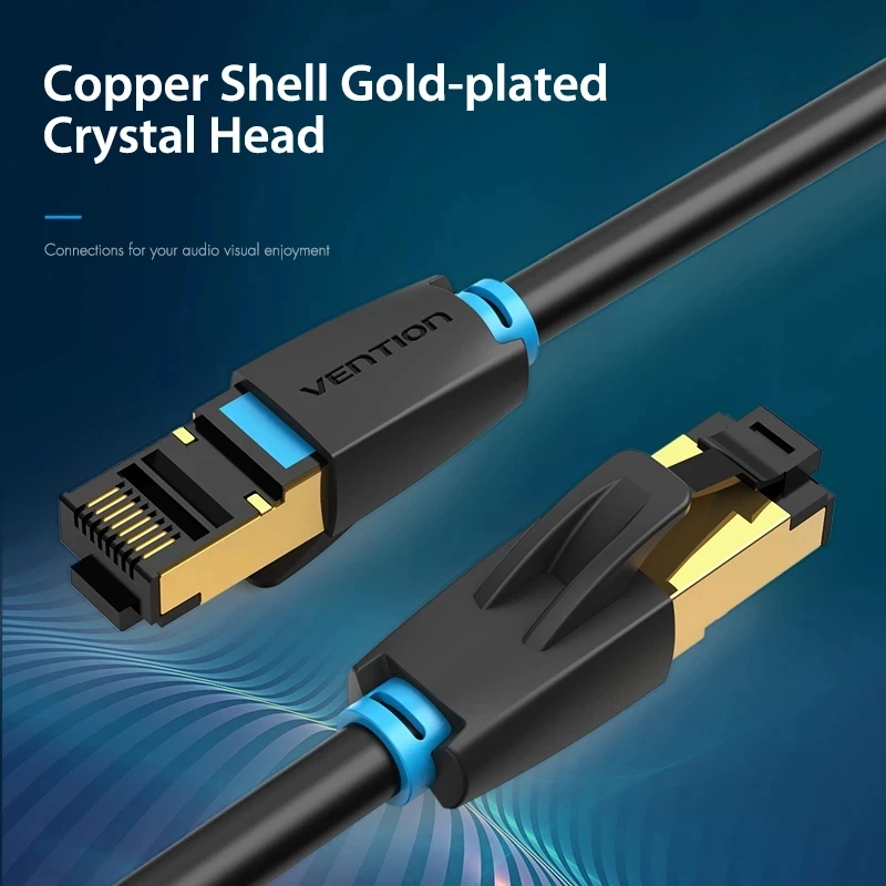 

Ethernet-кабель Cat8, 40 Гбит/с, 2000 МГц, Cat 8, RJ45
