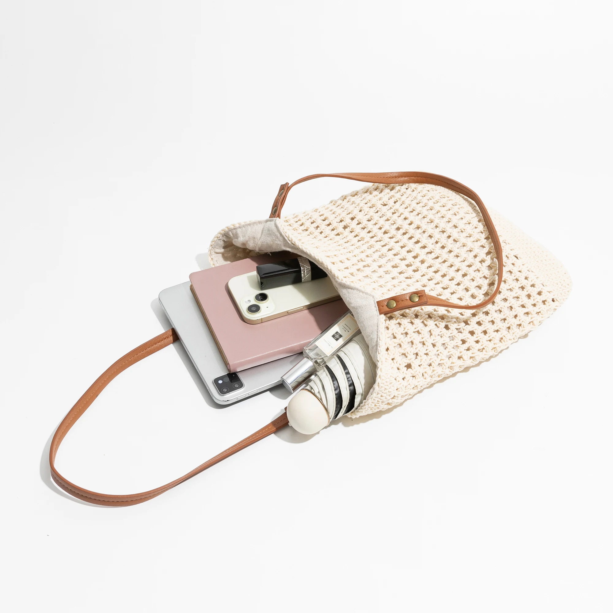 MABULA эстетичная трендовая Женская пляжная сумка на плечо с вырезами молнии