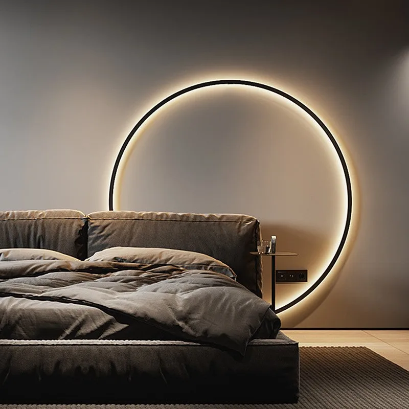 Modern Decor Lampada Da Parete A Led Per Camera Da Letto Soggiorno Casa Design Nordico Anello Rotondo Apparecchio Di Illuminazione Da Parete Usb Per I