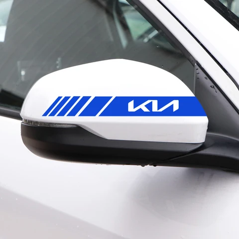 2 шт. виниловые наклейки на зеркало заднего вида для KIA Optoma Ceed Forte K9 Picanto Rio Sorento Soul Sportage, автоаксессуары