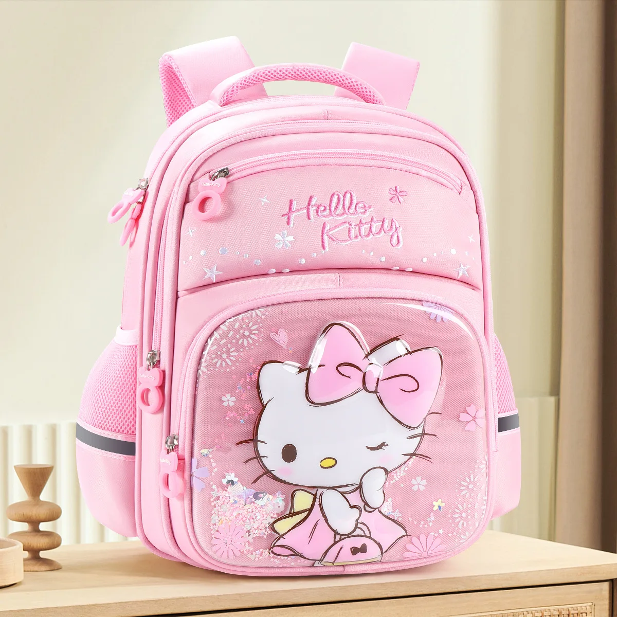 Hello Kitty Primary School Student Schoolbag Girl Girl Mermaid Burden Relief Spine Protection Lightweight Children Backpack