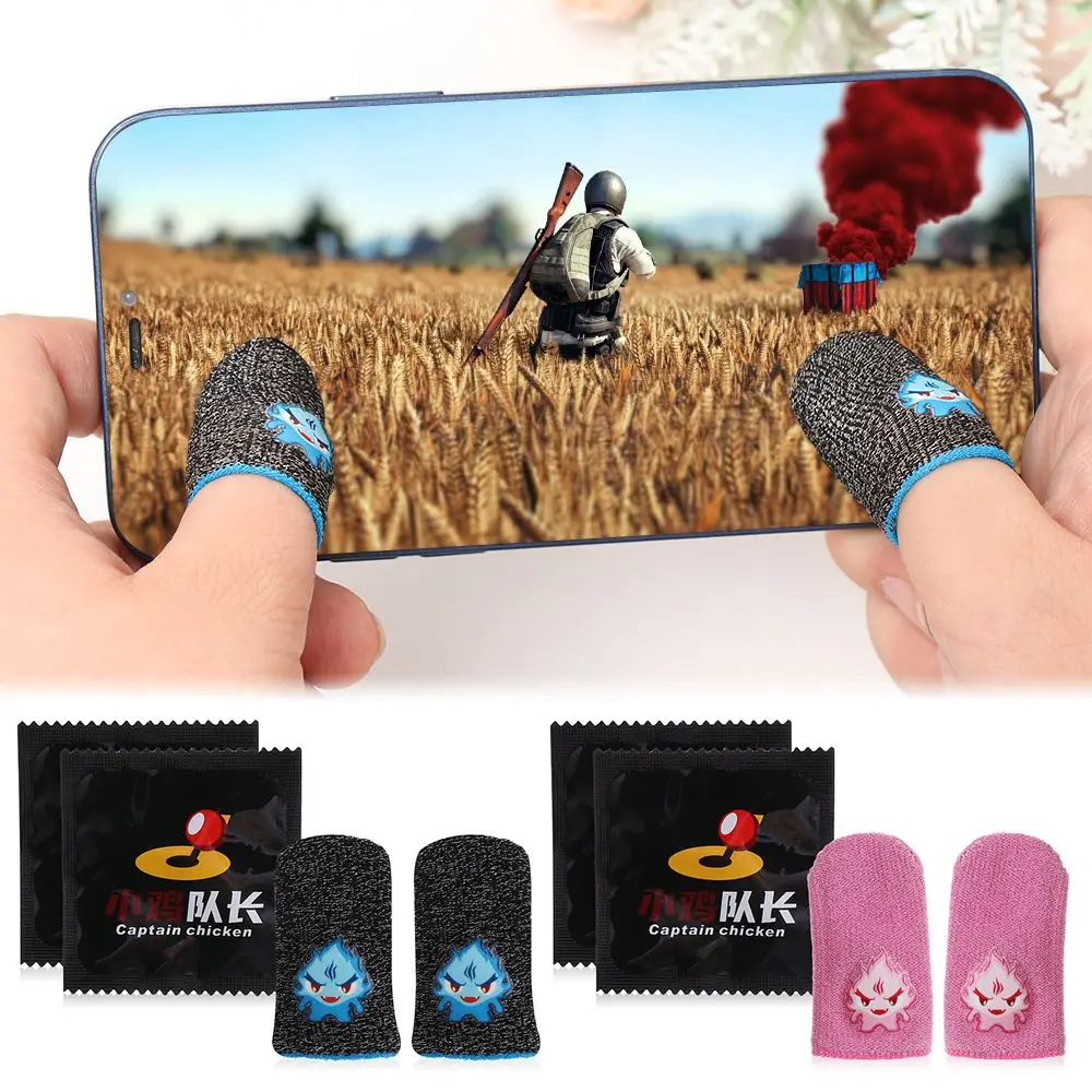 

PUBG Mobile Games Finger Sleeve Ultra-Thin Gaming Luminous Finger Sleeve Touch Screen Cots Cover Breathable Fingertips