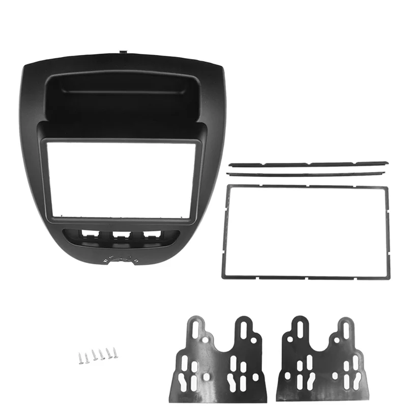 

Car 2 Din Radio Frame for Toyota Aygo Citroen C1 Peugeot 107 2005-2014 Fascia Dash Kit DVD Radio Panel Stereo
