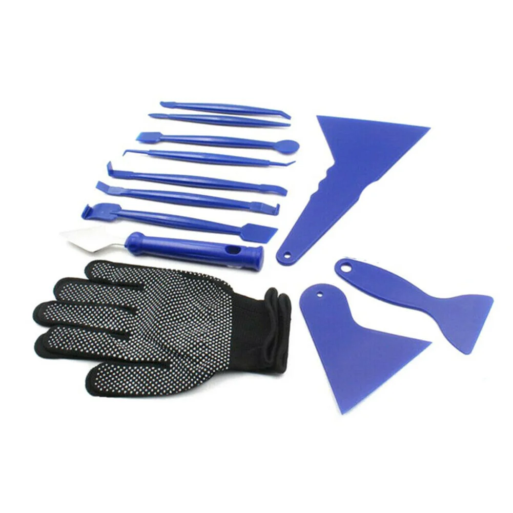 

Repair Tools Tint Tool Kit Wrap Squeegee 13Pcs Car Auto Film Tint Gloves Vinyl Tools Kit For All Types Of Tint Film