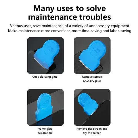 MaAnt M067 ABS двухсторонний держатель ножа высокой твердости ЖК-экран рамка для удаления клея лезвие зажим инструменты для ремонта мобильных телефонов