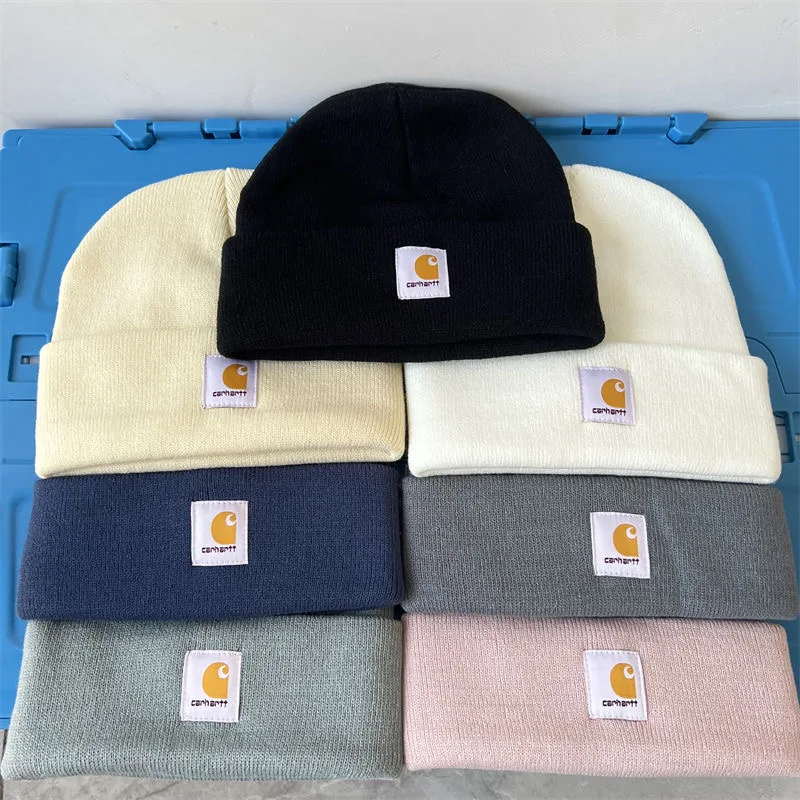 

carhartt wip classic warm knitted hat autumn and winter cold hat couple men and women ski wool hat