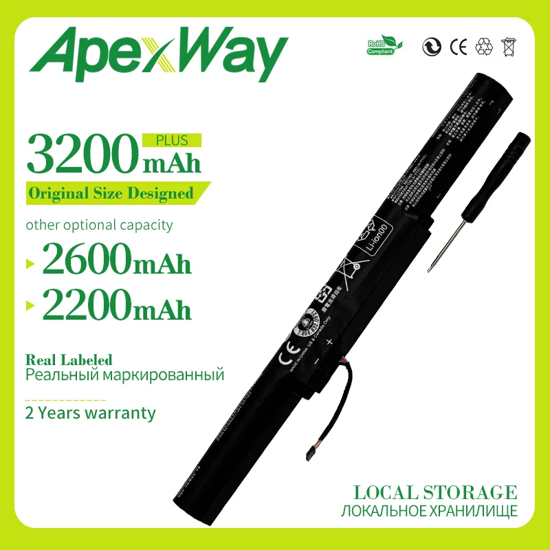 ApexWay L14L4E01 Lapotop батарея для Lenovo IdeaPad 500-15isk Y50C Z41-70 Z51-70 для йоги 500-14ACZ L14M4A01 L14M4E01 L14S4A01
