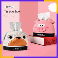 tissue box cartoon puppy storage box creative household supplies car tissue box gift