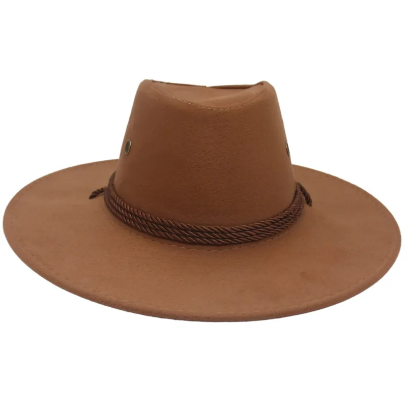 Шляпа в ковбойском стиле для отдыха на открытом воздухе путешествий фетровая