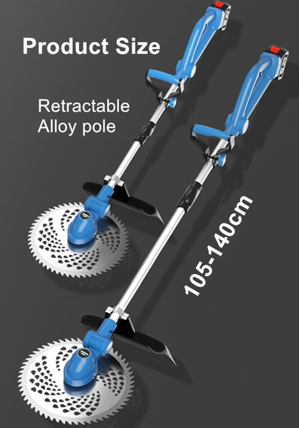 9-дюймовая бесщеточная колесная электрическая газонокосилка 2800 Вт триммер для