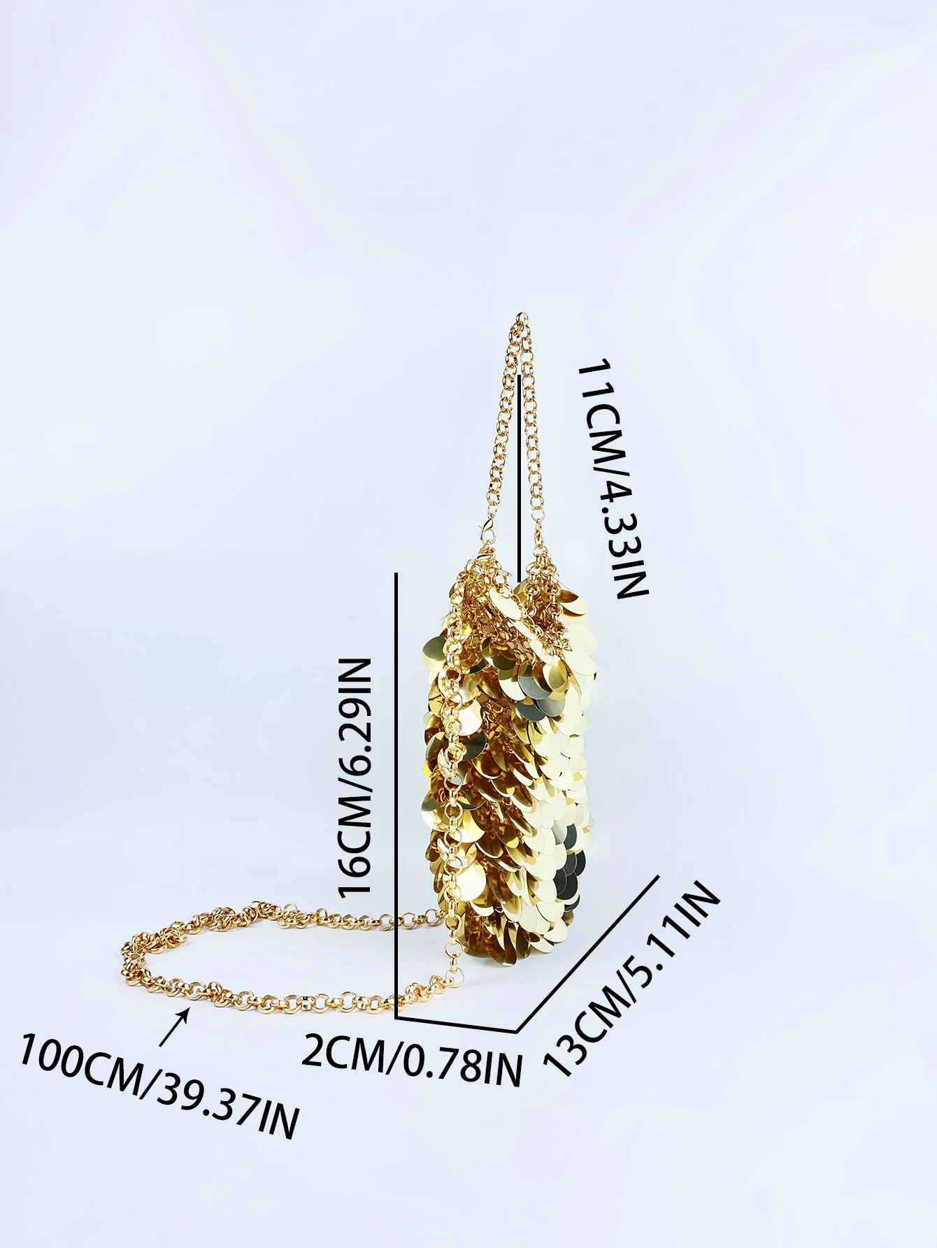 Металлическая Расшитая Блестками И Матовая Рыбья Чешуя Женская Модная Сумка