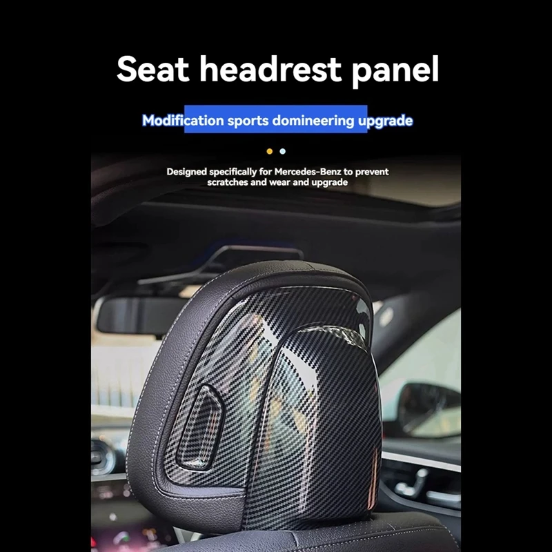 6 шт./компл. салон автомобиля переднее сиденье подголовник панель защитная крышка