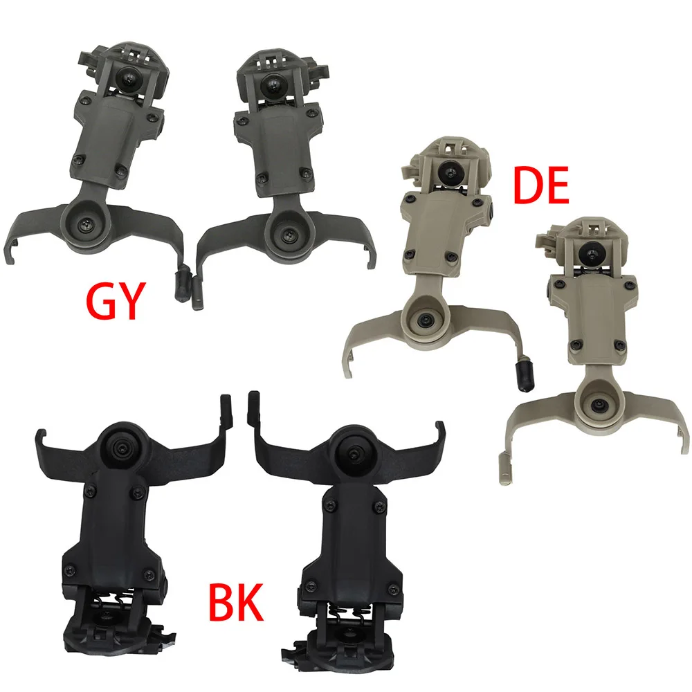 TCIHEADSET Tactical Helmet ARC Rail WENDY Rail Stand Adapter for Peltor COMTAC II III Tactical Headset Airsoft Shooting Earmuffs