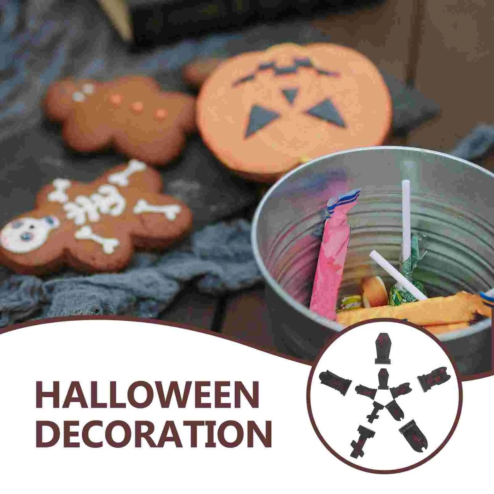 10 шт. череп надгробие украшение поддельные Хэллоуин сцена пластиковые украшения