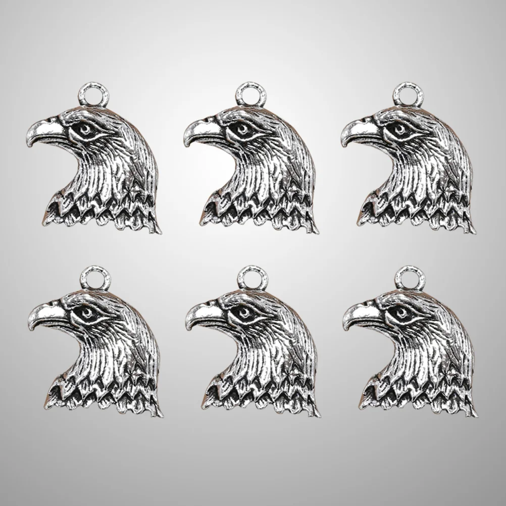 

20pcs Delicate Alloy Eagle Head Pendants Charms DIY Jewelry Making Accessory for Necklace Bracelet ( Silver) Accessories