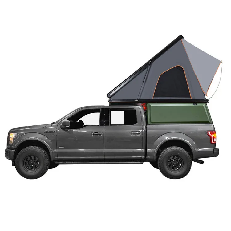 

Long Road Campers New Model Car Manufacture Rooftop Aluminum Triangle Hard Shell Roof Top Tent with Racks