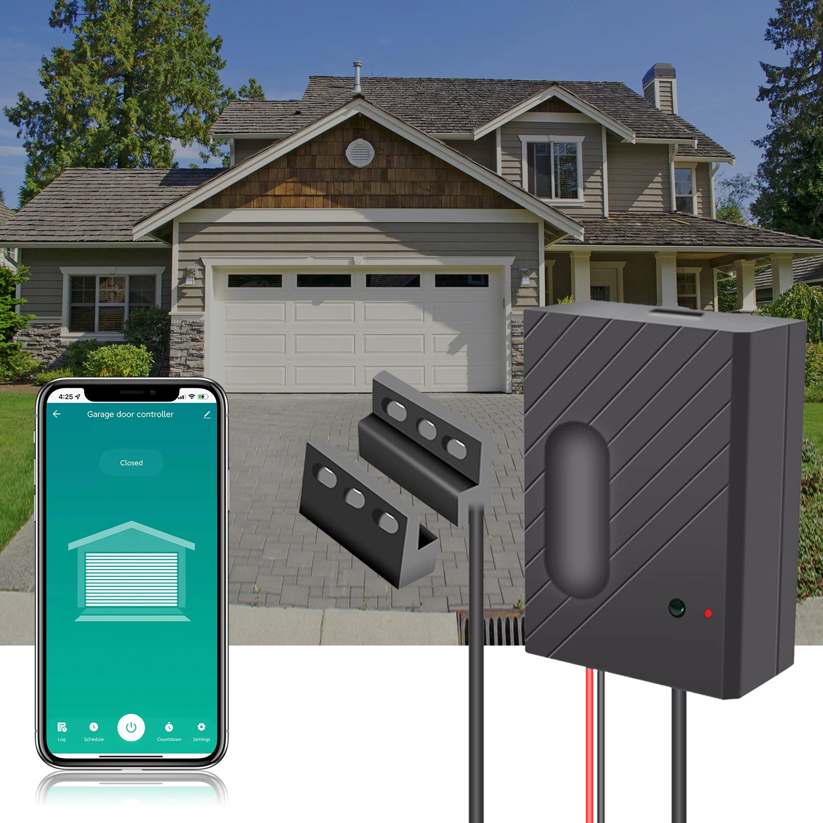 

Беспроводной датчик открывания гаражной двери BSEED, контроллер с Wi-Fi, переключатель Alexa Echo Google Home, «сделай сам», приложения Tuya Smart Life с голосовым управлением