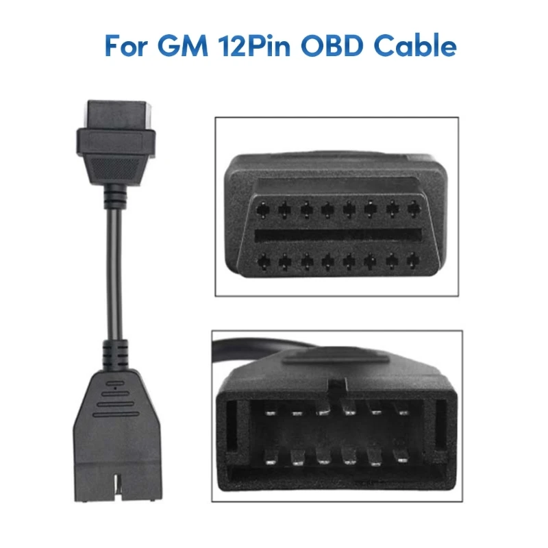 

Durable Conversion Cable 12pin to OBD1/OBD2 Adapter Cable Suitable for Professional Automotive Diagnostics & Drop Shipping