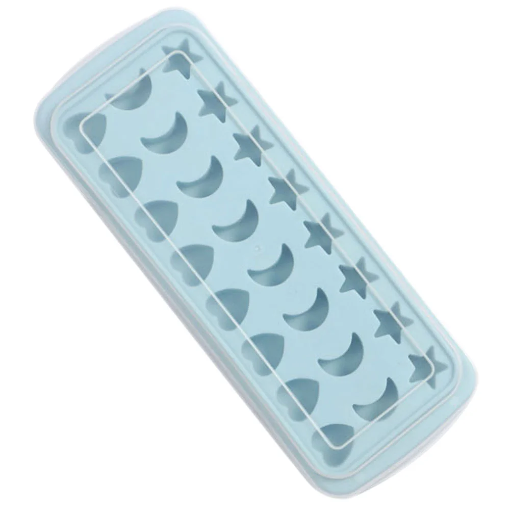 

Ice Cubetrays Freezer Lid Moldtray Box Silicone Molds Lids Container Heart Shape