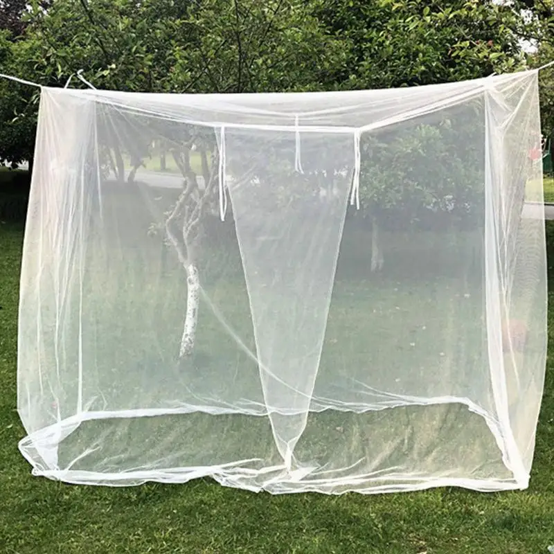 

Luxury Mosquito Net Bed Canopy Tent Square Netting Curtain For Camping Screen House Bunk Bed Finest Holes Mesh 300