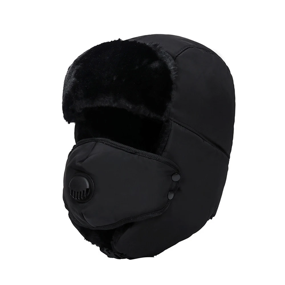 

Outdoor Windproof Earflaps Warm Hat Winter Men Women Bomber Hat Russian Trapper Thermal Hat Snow Ski Hat Cap Cotton Lei Feng Cap