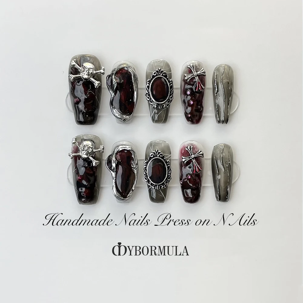 

Высококачественный пресс для ногтей ручной работы, раньше, раньше, искусство ногтей ручной работы на Хэллоуин с дизайном лицензированного маникюра