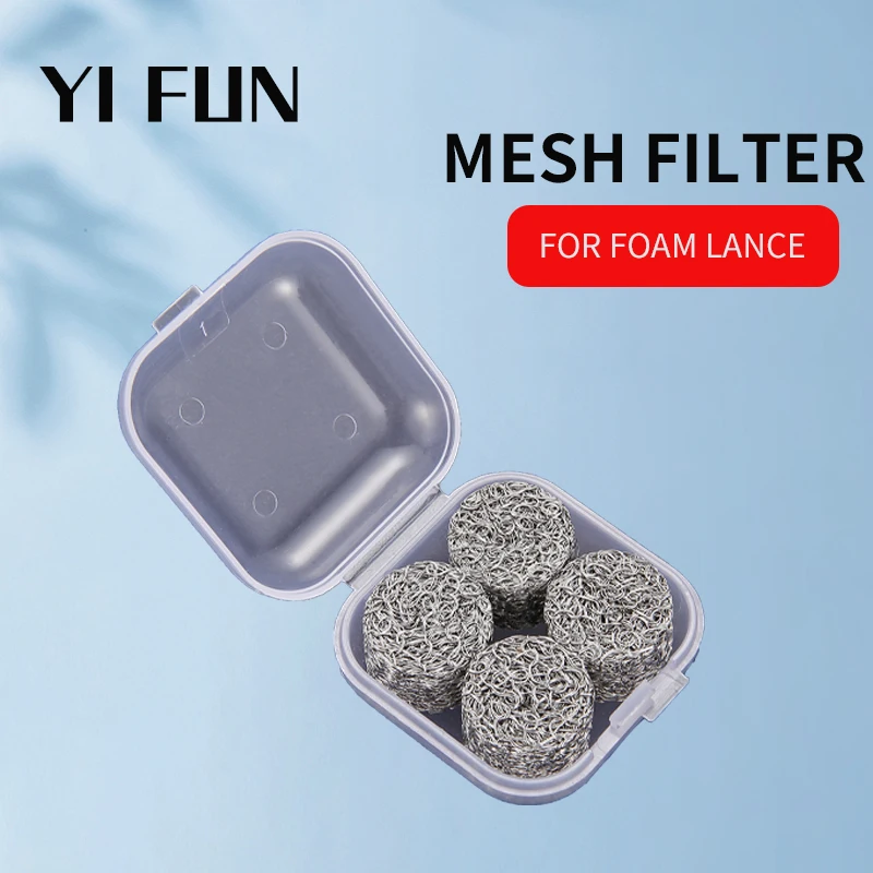 

Mesh Filters For Pressure Washer Foam Lance Stainless Steel High Density Foam Tablet Car Wash Accessory For Foam Generation