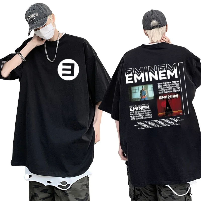 Eminem Black Kamikaze Album T Shirt Men's Women's Clothing Fashion Casual Gothic Hip Hop T-shirt Retro Harajuku Shirts Tops