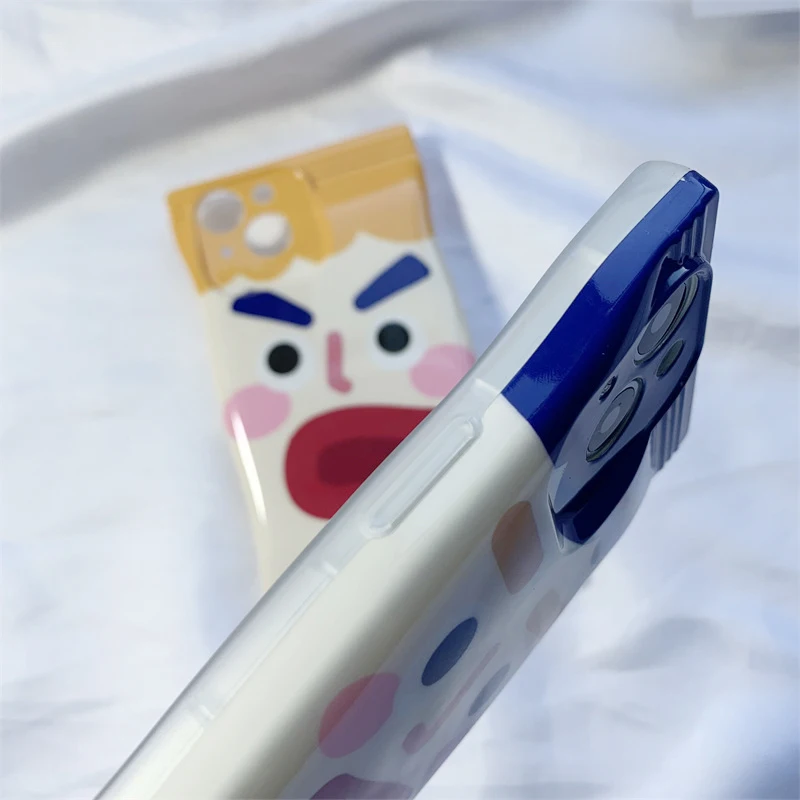 Soft Silicon Apple Funny Phone Case For iPhone 14 13 11 Pro Max 12 Mini Plus XR XS Max Luxury Clear Back Cover Funda Coque