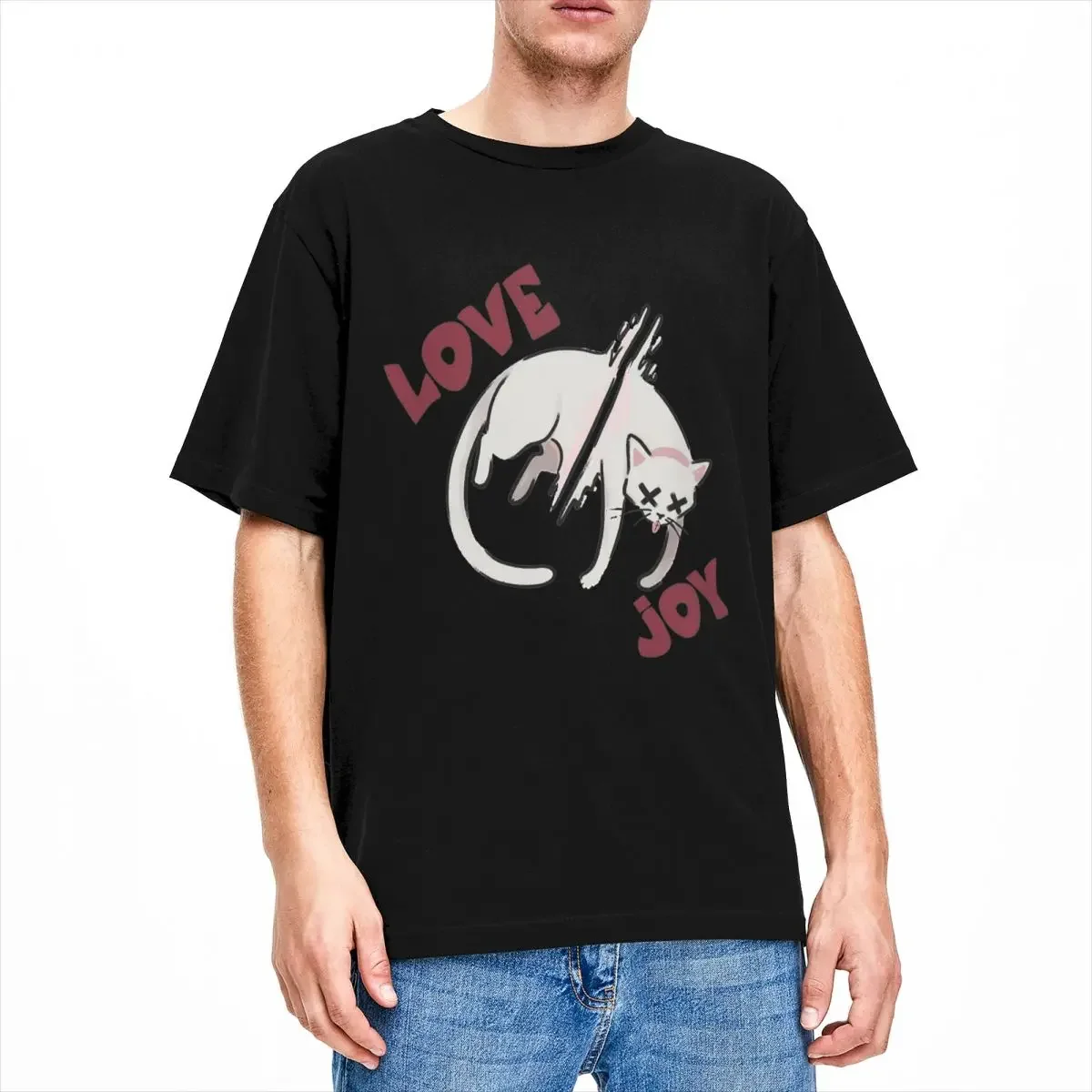 Футболки Lovejoy Band с изображением мертвой кошки мужские и женские футболки из