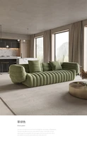 modern light luxury sofa italian minimalist style flannel living room simple sofa combination net red designer