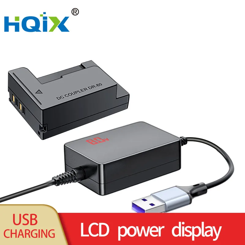 Фото HQIX для Canon PowerShot G1 x G15 HS SX40 G16 SX60 Камера ACK-DC80 NB-10L Виртуальная батарея USB адаптер питания №3