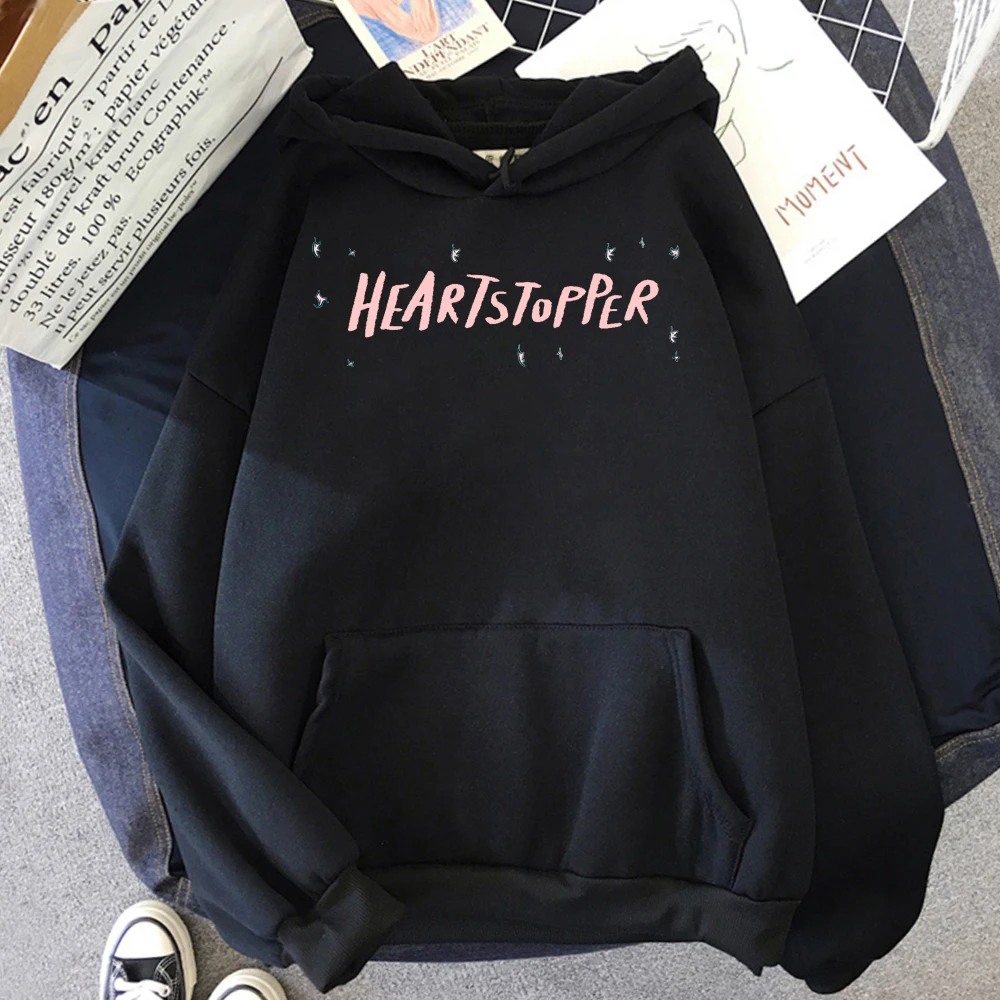 

Новинка, популярная худи с рисунком в виде сердечного рисунка, одежда для фанатов сериала Ник и Чарли, Повседневный пуловер с рисунком манги, уличная одежда, повседневные топы