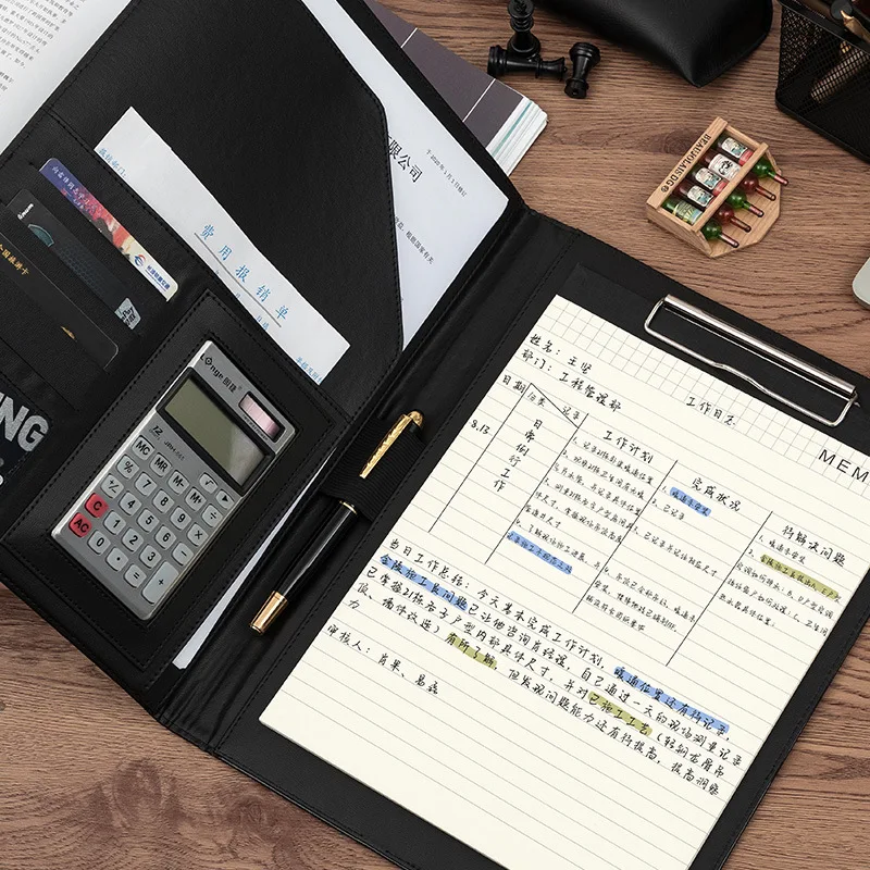 

Папка А4, комната измерения, говорящая книга, папка, многофункциональный информационный зажим, кожаный менеджер, зажим, бусин