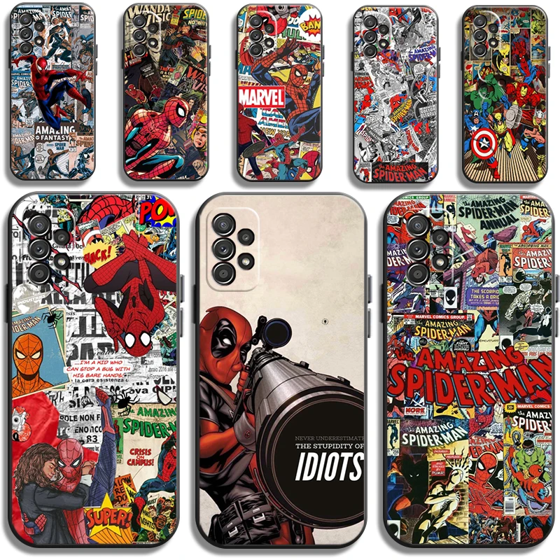 

Marvel Comics Phone Cases For Samsung Galaxy A22 5G A31 A72 A52 A71 A51 5G A42 5G A20 A21 A22 4G A22 5G A20 A32 5G A11 Coque