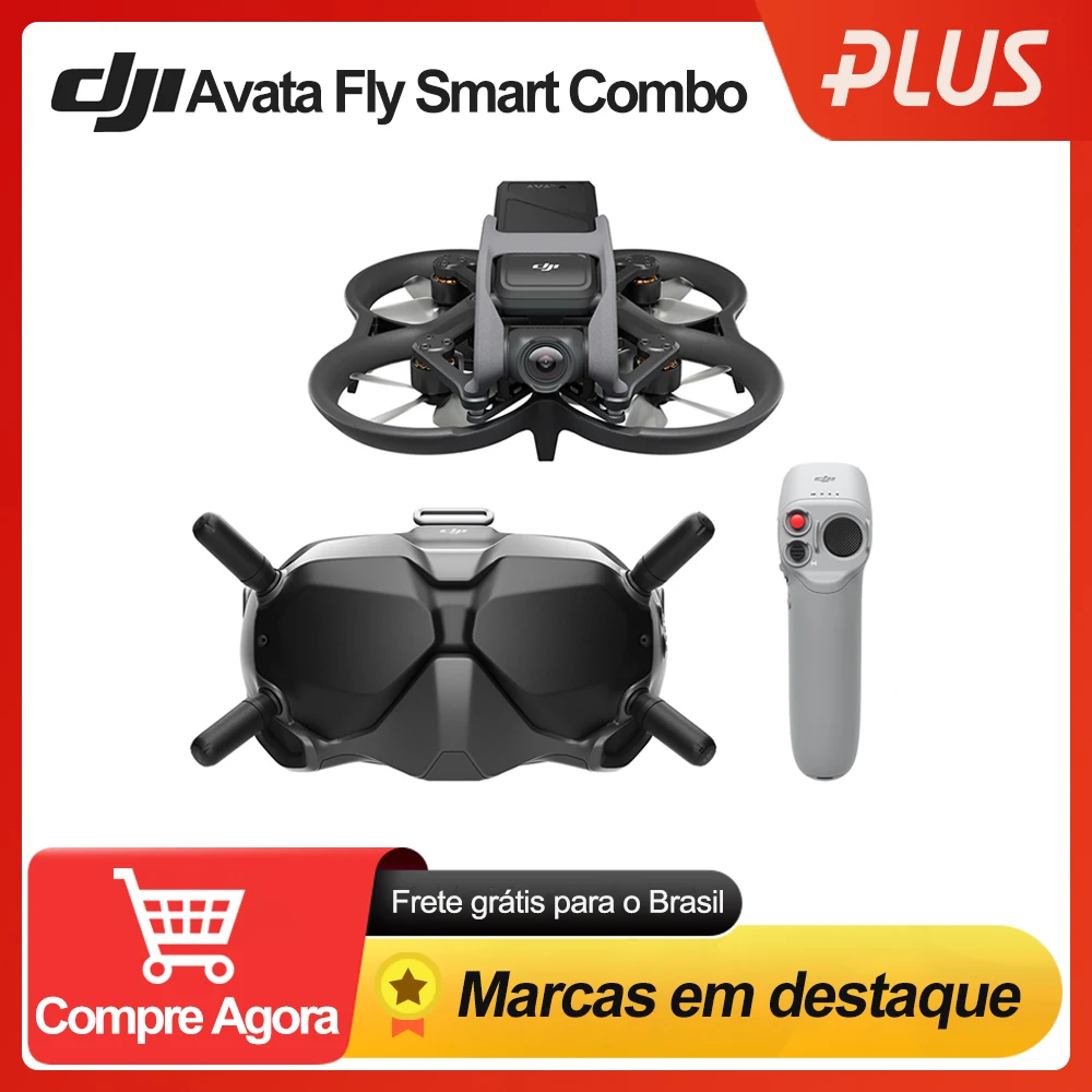 

DJI AVATA Goggles 2 FPV in Fly Smart Combo 1080p 100fps Video Transmission Dual 1080p Micro-OLED Screens 290g Compact Design