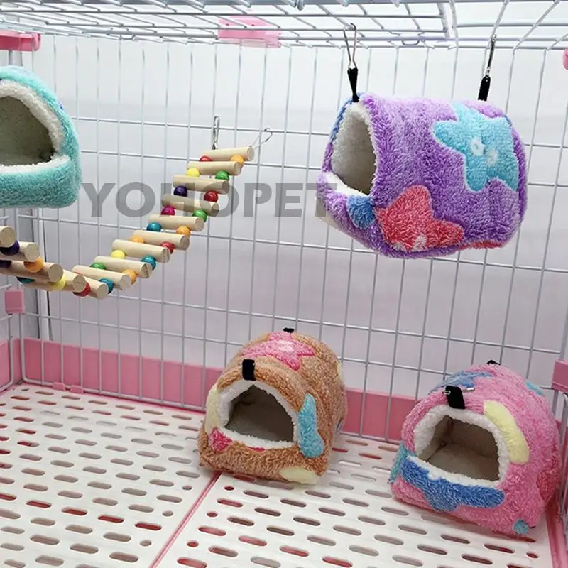 

Hamster House Guinea Pig Hammock Winter Warm Pets Cage Cave Hanging Bed for Honey Gliders/Rats/Rodent/Chinchillas/Hedgehogs