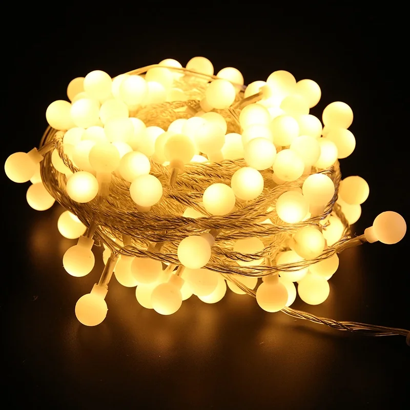 

LED Bulb String Lights Wire Garland Light Christmas Wedding Birthday Party Decoration Outdoor Fairy Lights 1.5/3/6M
