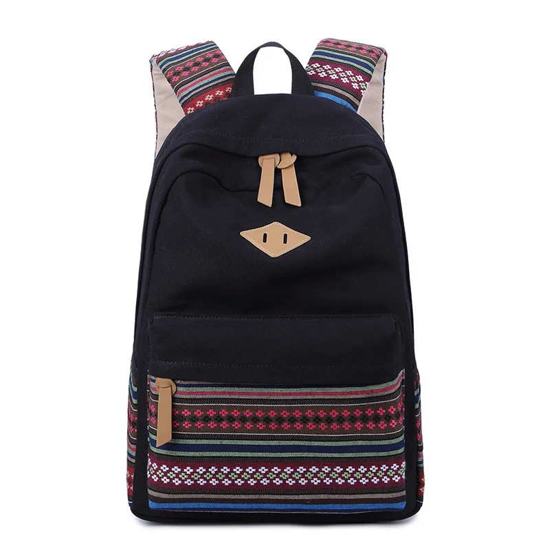 

Fashion Backpack Canvas Women Rucksack Shoulder Bag New School Bag For Teenager Girls School Backapck Female Bookbag