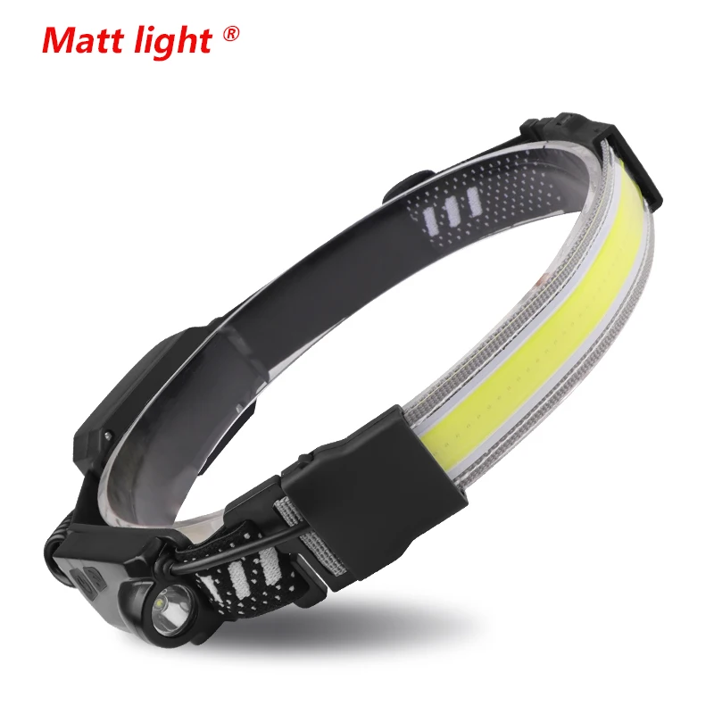 

Fishing Head Lamp Camp Sensor Rechargeable Light Front Lanterns Cob Led Head Lantern Usb Super Work Headlamp Helmet Flashlight
