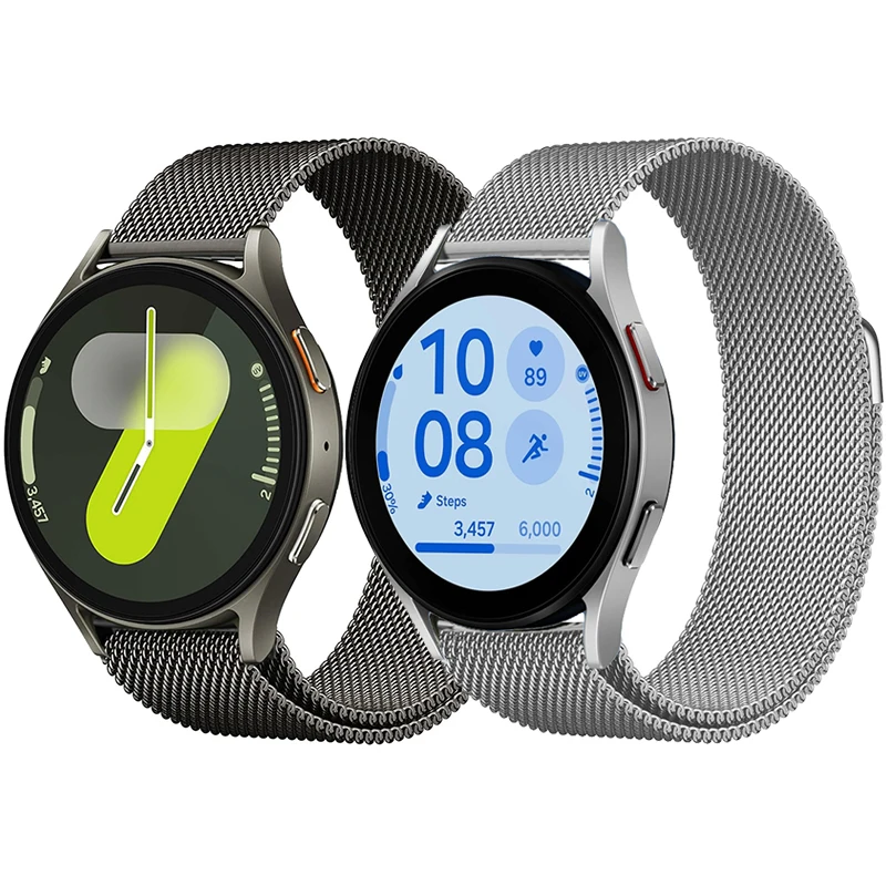 Для Samsung Galaxy Watch FE Ремешок с магнитной петлей 7 6 5 4 40/44 мм Металлический ремешок galaxy