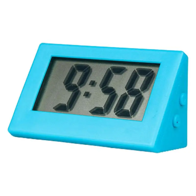 No Tick Electric Alarm Desk Clock Lcd Small Battery-operated