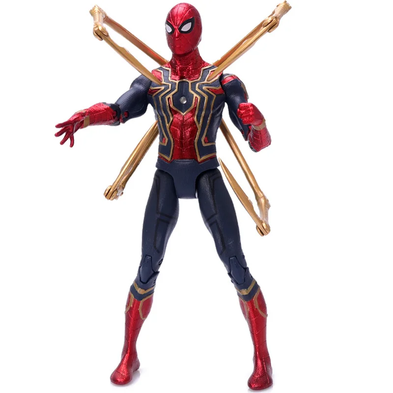 

Marvel Legends Spiderman Figure Action Figures 7-inch With Light Spider-Man Model Toy Disney Superhero Figurine Figma Kids Gift